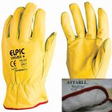 Elpic Driver Plus Sarı Deri Eldiven
