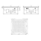 CROCSY 110-007 Dört Varillik Siyah Döküntü Toplama Paleti