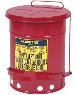 Justrite 09300 34 Litre Pedallı Atık Çöp Kovası