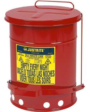 Justrite 09500 52 Litre Pedallı Atık Çöp Kovası