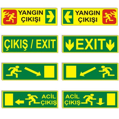 Fosforlu Acil Yönlendirme Tabelaları