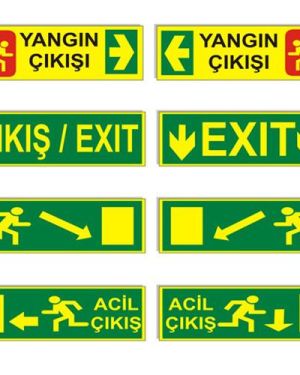 Fosforlu Acil Yönlendirme Tabelaları