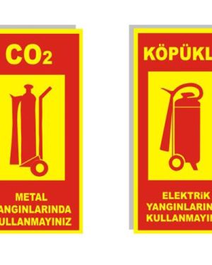 Fosforlu Yangın İkaz Tabelaları