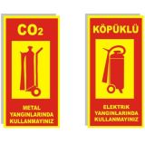 Fosforlu Yangın İkaz Tabelaları