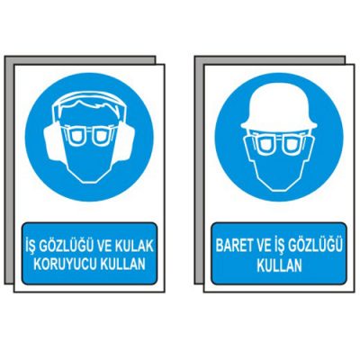 İş Güvenliği Emir Uyarı Tabelaları