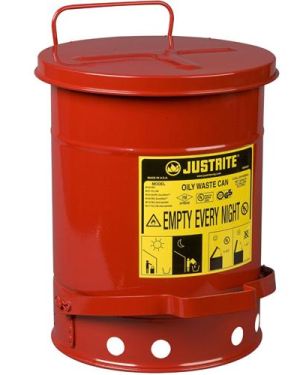 Justrite 09100 20 Litre Pedallı Atık Çöp Kovası