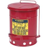 Justrite 09308 Sessiz Kapanan 34 Litre Atık Çöp Kovası