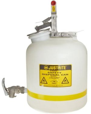 Justrite 12772 19 Litre Musluklu Güvenli Sıvı Atık Kabı