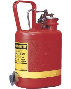 Justrite 14169 Polietilen Musluklu 4 Litre Emniyetli Kap