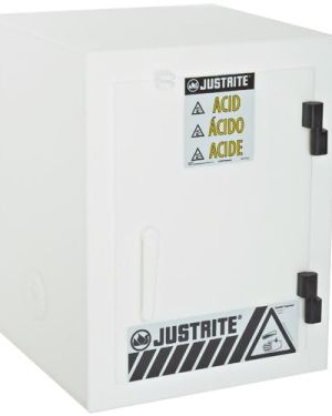 Justrite 24004 Asit ve Aşındırıcılar İçin Solid Polietilen Emniyetli Dolap