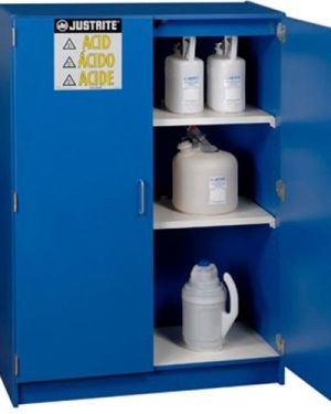 Justrite 24150 Asit ve Aşındırıcılar İçin Ahşap Emniyetli Dolap
