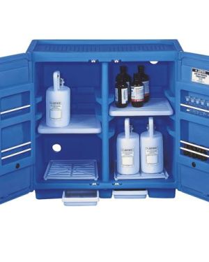 Justrite 24160 Asit ve Aşındırıcılar İçin Polietilen Emniyetli Dolap