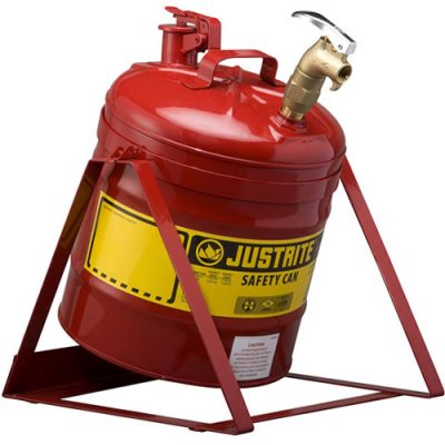 Justrite 7150156 Kaideli Musluklu 19 Litre Emniyetli Kap