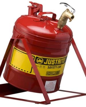 Justrite 7150156 Kaideli Musluklu 19 Litre Emniyetli Kap