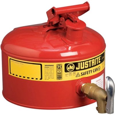 Justrite 7225150 Musluklu 9,5 Litre Emniyetli Kap