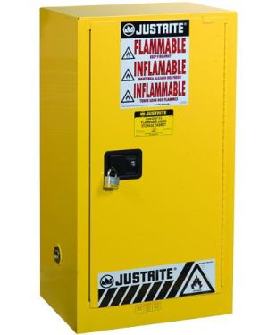 Justrite 891520 57 Litre Yanıcılar İçin Kompakt Emniyetli Dolap