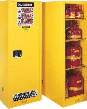 Justrite 892200 83 Litre Yanıcılar İçin İnce Emniyetli Dolap