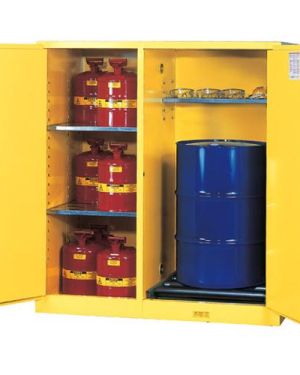 Justrite 899260 Varil İçin Çift Bölmeli Emniyetli Dolap