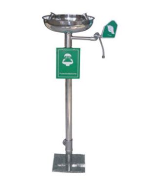 Yere Monte Paslanmaz Çelik Göz Duşu