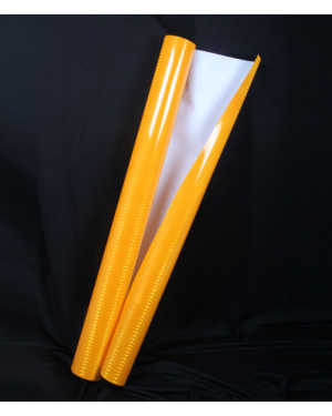 Sarı Baskılık Reflektif Folyo 1,24m x 50m Petekli Avery Desen