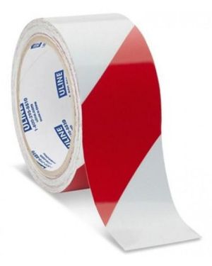 Kırmızı-Beyaz Reflektif Bant 5cm x 10mt