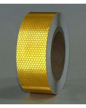 Sarı Reflektif Bant 5cm x 10mt Petekli
