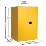 Justrite 899080 341 Litre Genel Yanıcılar İçin Emniyetli Dolap