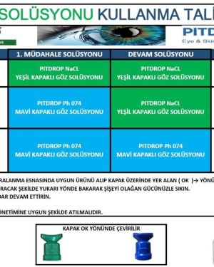 Pitdrop Kimyasal Steril Göz Solüsyonu (Duşu) Seti 2×500 ML